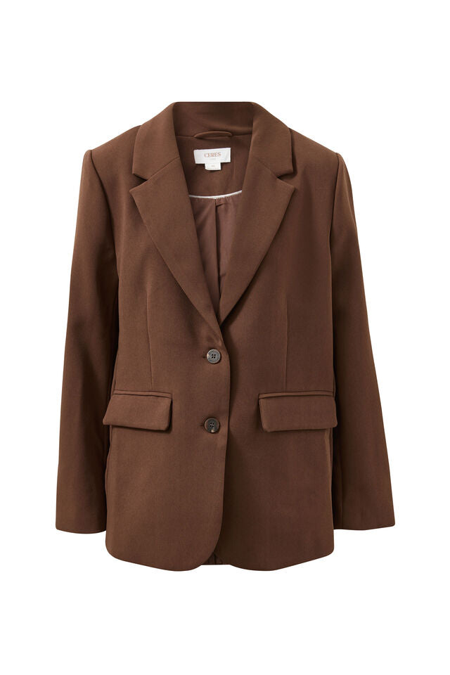 Brown blazer on a white background
