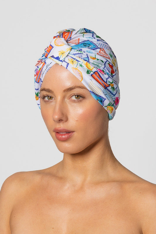 Isola Postcard Shower Cap