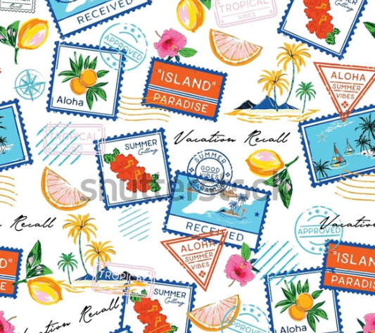 Isola Postcard Shower Cap