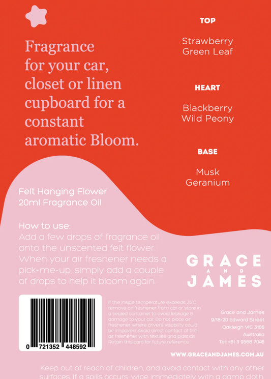 Rose + Blackberry Bloom Air Freshener