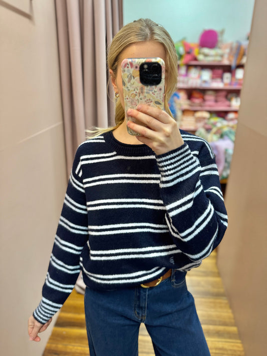 Polly Knit Navy Blue