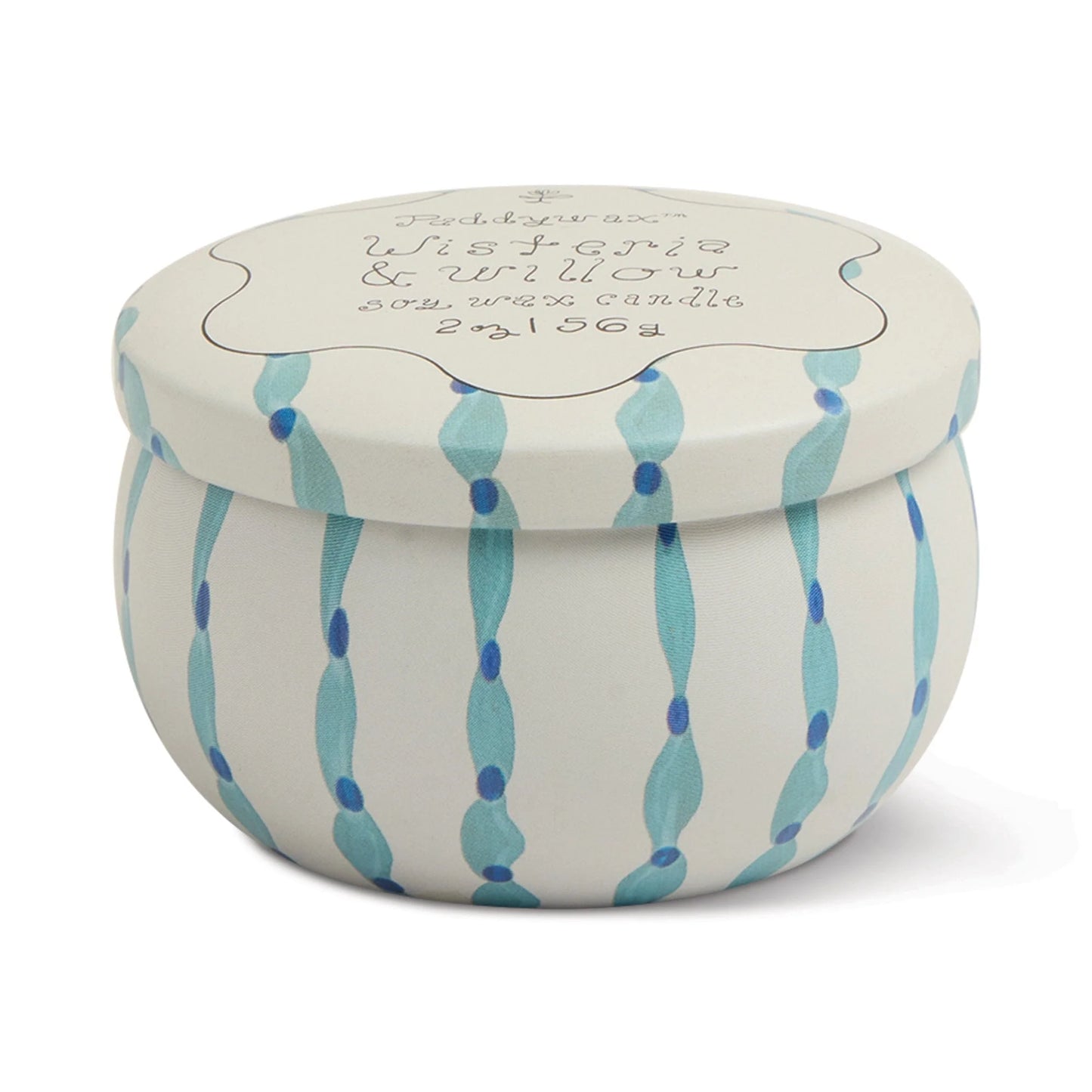Wisteria + Willow Tin Candle