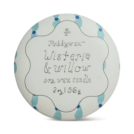 Wisteria + Willow Tin Candle