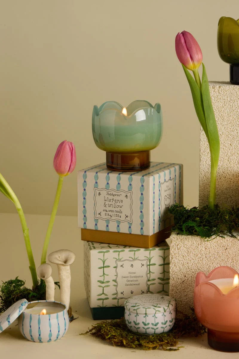 Wisteria + Willow Tin Candle