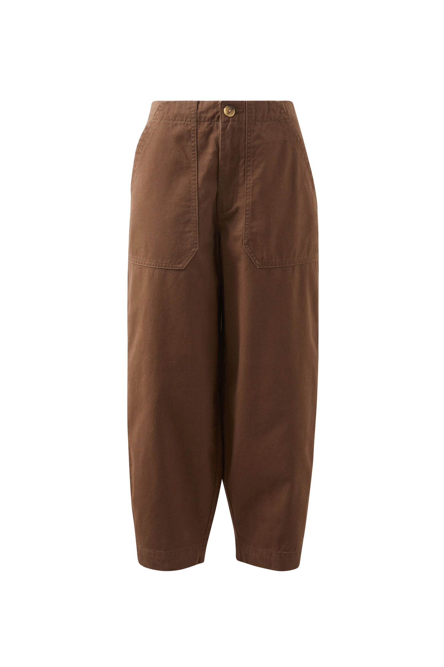 Brown pants on a white background