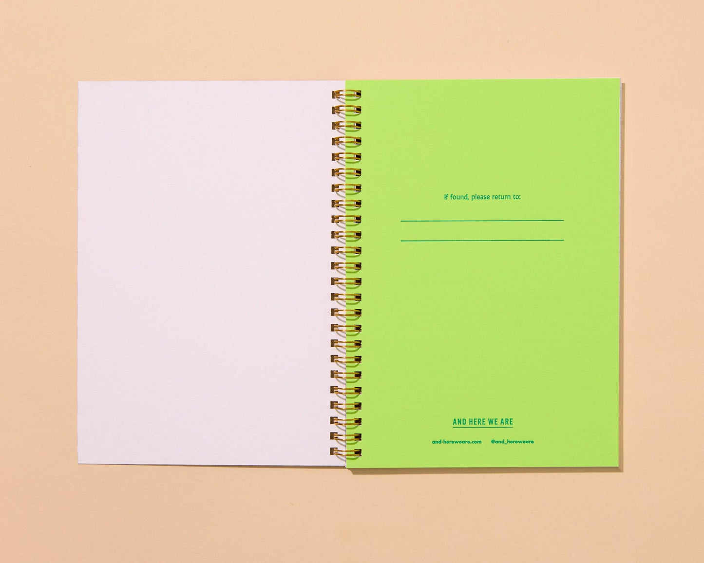 Letterpress A5 Spiral Notebook - Coneflower