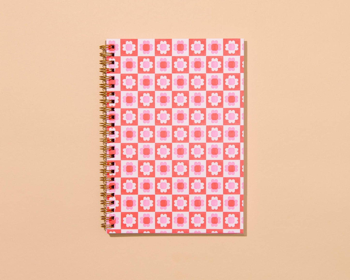 Letterpress A5 Spiral Notebook - Blume Quilt