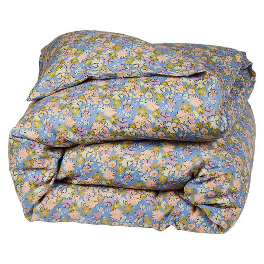 Loveat Cornflower Linen Quilt Cover