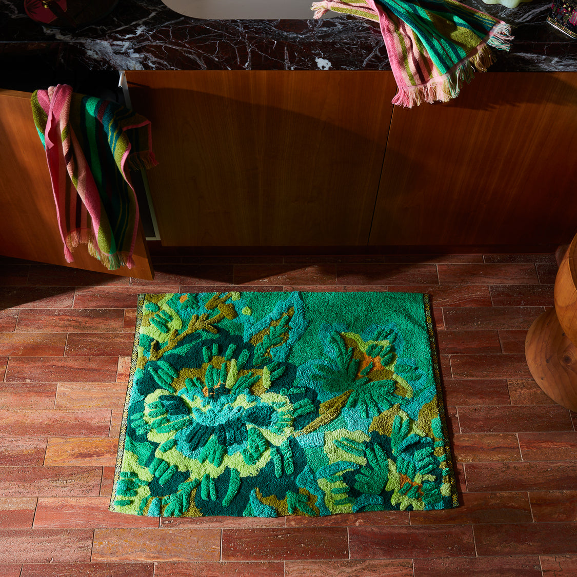 Eliza Bath Mat Spring Green