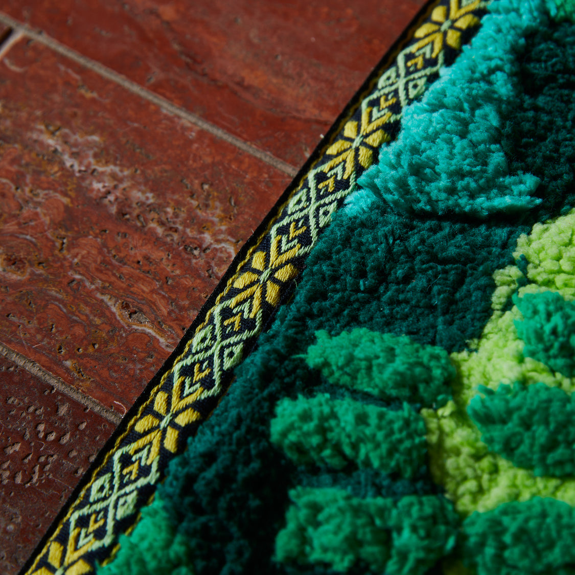 Eliza Bath Mat Spring Green