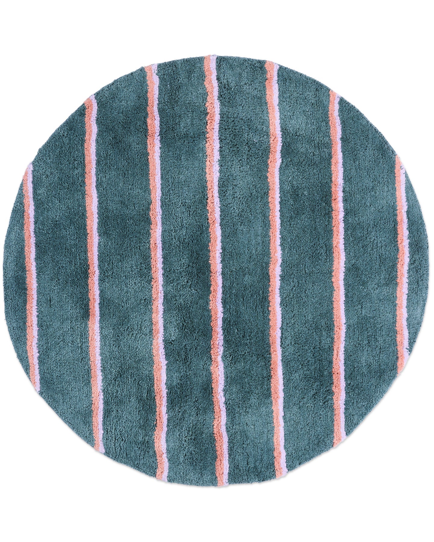 Wakame Stripe Round Bath Mat