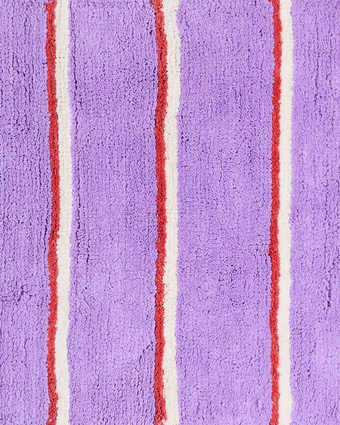Lavender Field Stripe Bath Mat