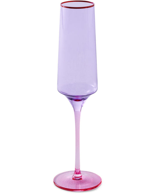 Lilac Colour Block Champagne Set