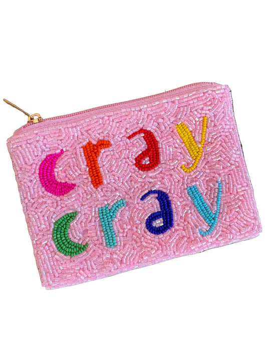 Cray Cray Beaded Coin Purse