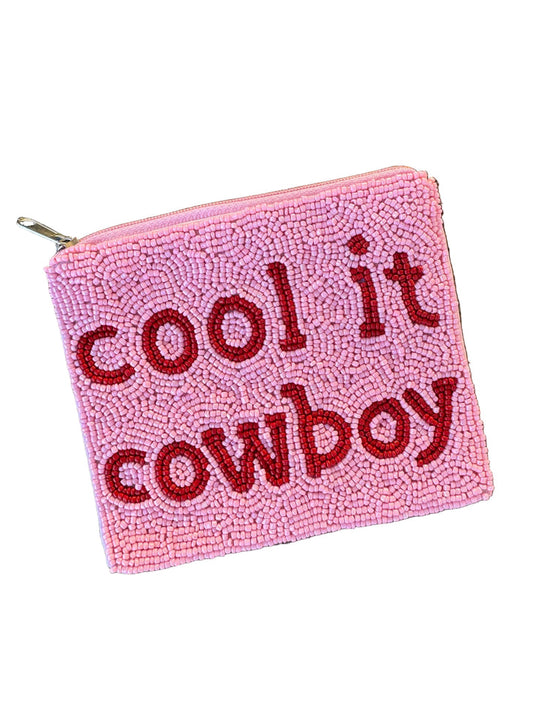 Cool It Cowboy Beaded Coin Purse