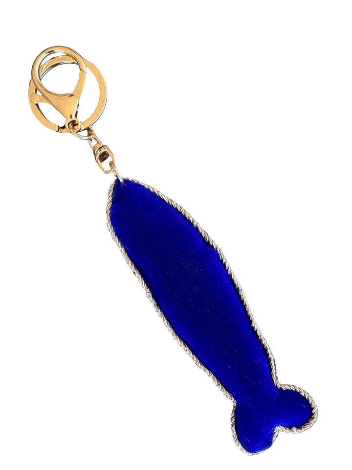 Tropical Fish Keyring - Navy Spot