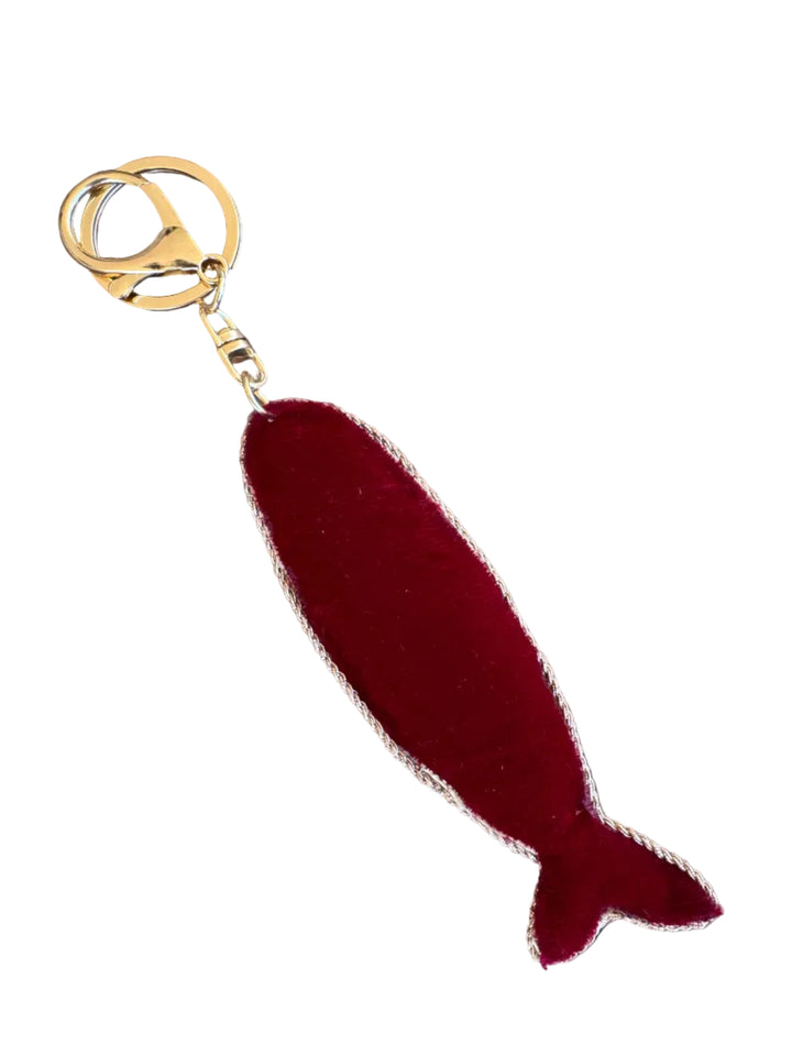Tropical Fish Keyring - Pink + Red