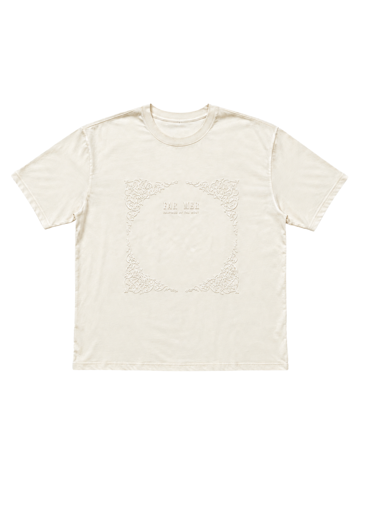 Paisley Emboss Crew Tee