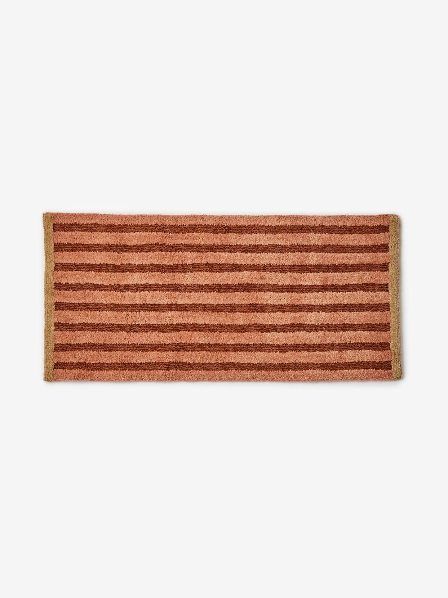 Stripe Terracotta Long Bath Mat