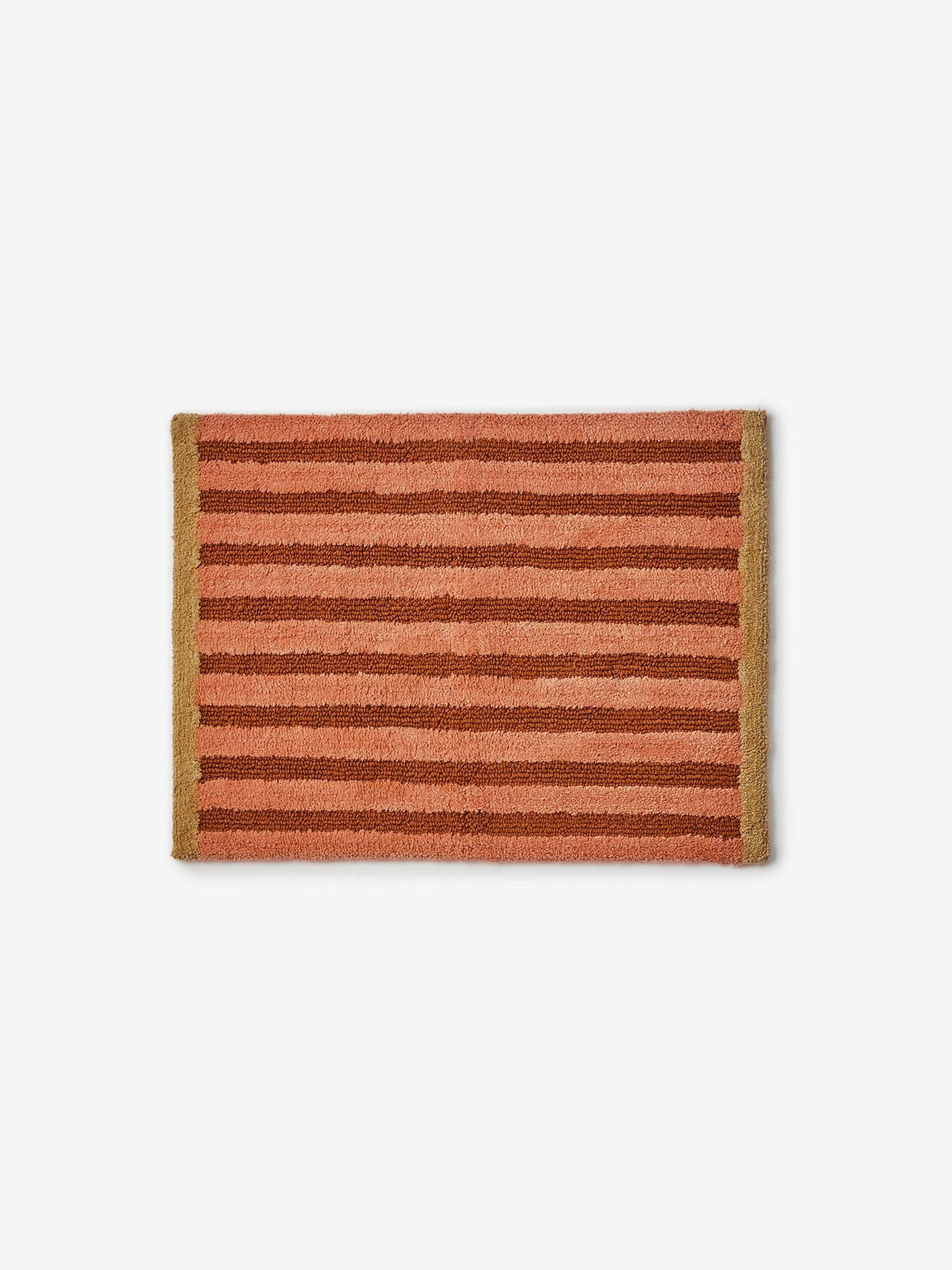 Stripe Terracotta Bath Mat