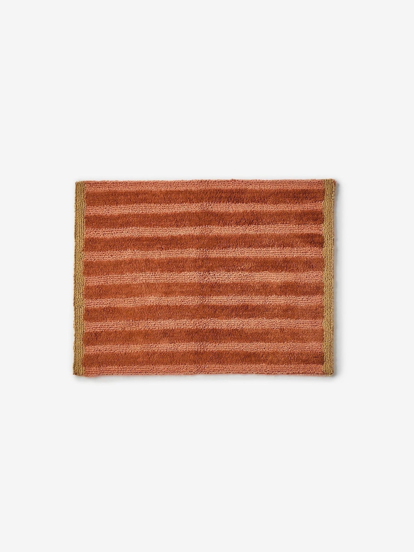 Stripe Terracotta Bath Mat