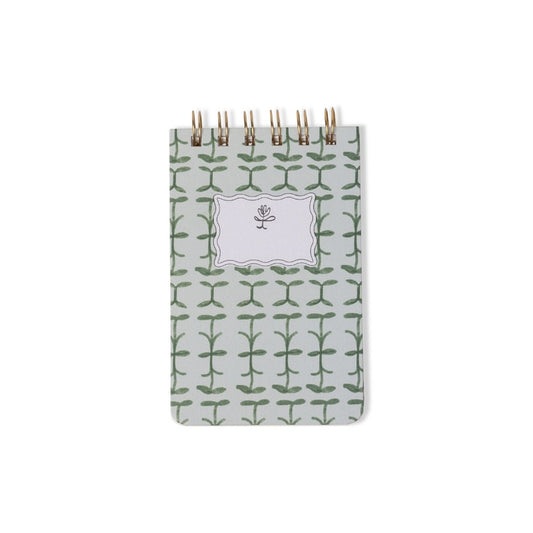 Tulip Twin Wire Notebook - Petite Green Vine