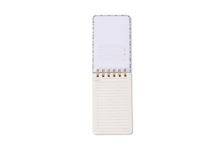 Tulip Twin Wire Notebook - Petite Green Vine