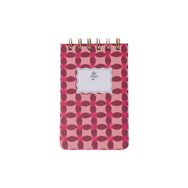 Tulip Twin Wire Notebook - Petite Pinwheel Pink