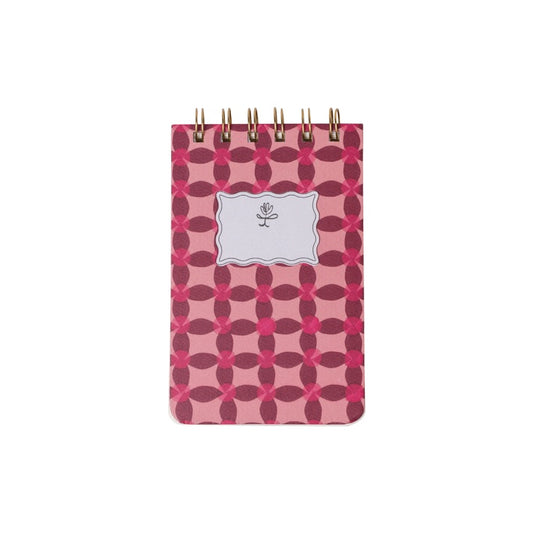 Tulip Twin Wire Notebook - Petite Pinwheel Pink