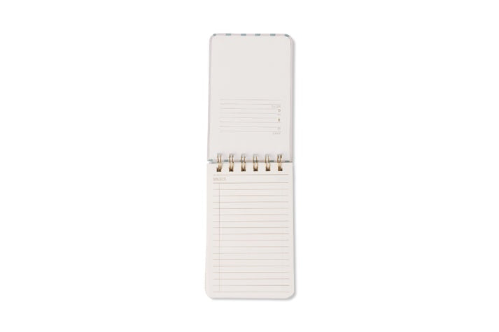 Tulip Twin Wire Notebook - Petite Wavy Blue