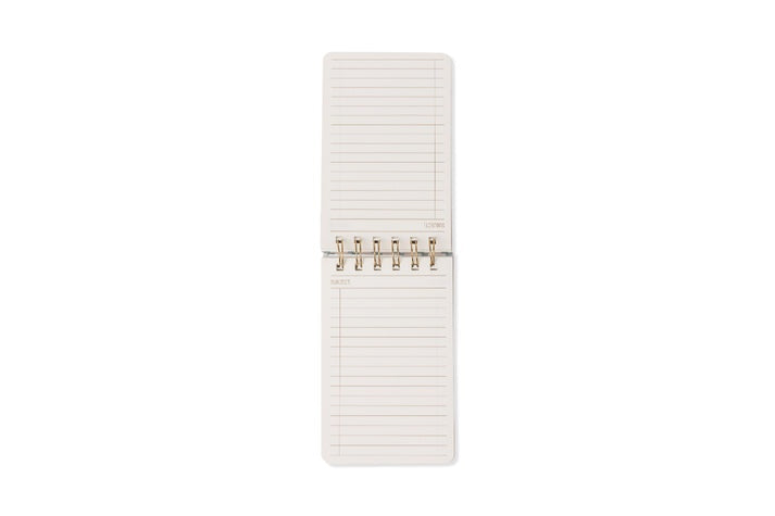 Tulip Twin Wire Notebook - Petite Wavy Blue