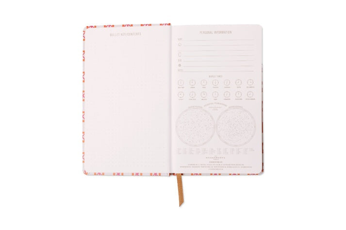 Tulip Journal - Orange Check