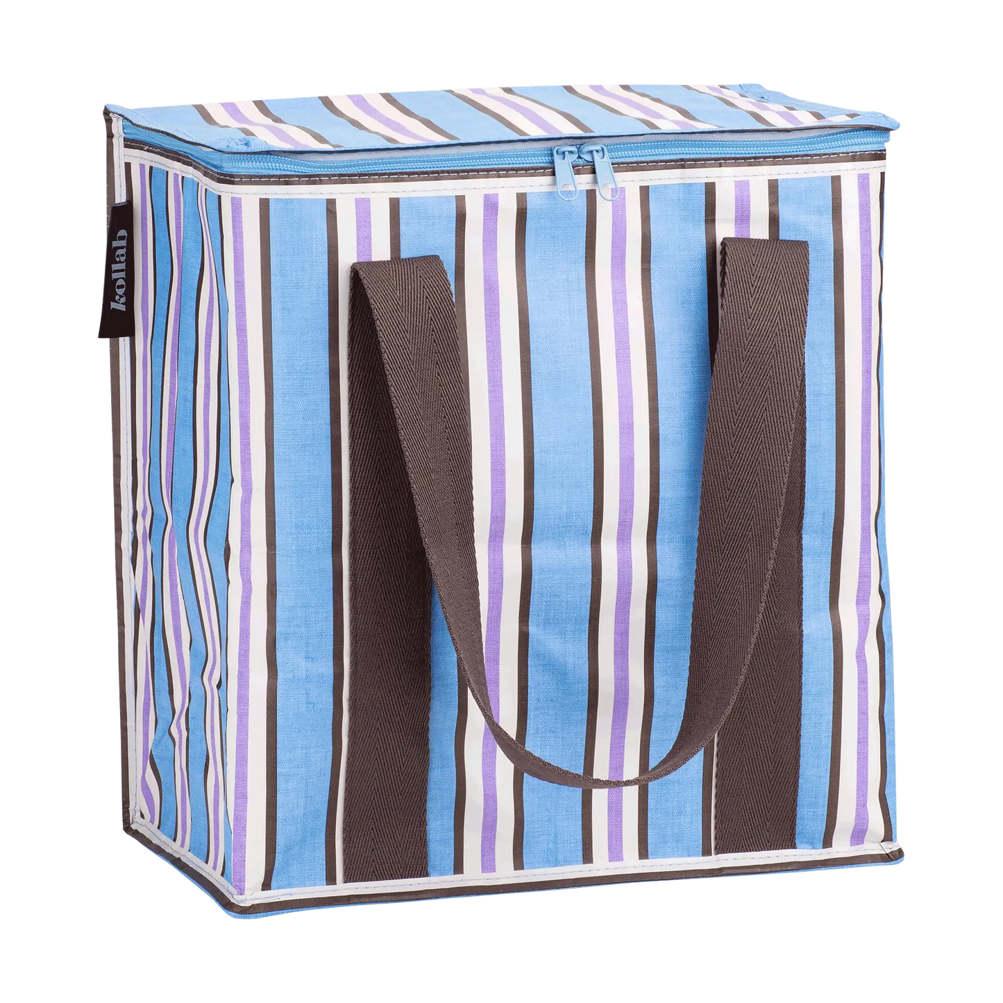 Cooler Bag Choc Blue Stripe
