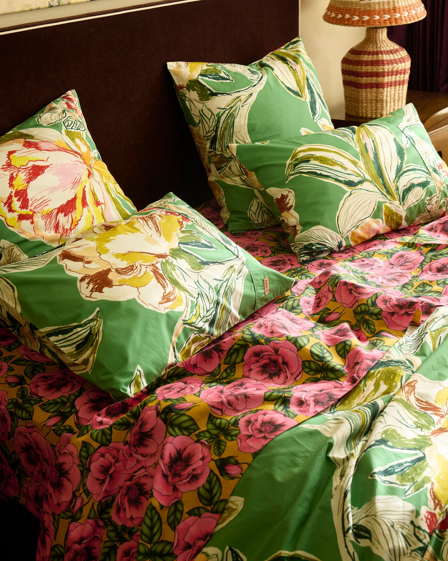 Somerset Green Euro Pillowcase Set