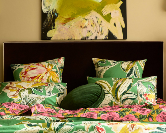 Somerset Green Euro Pillowcase Set