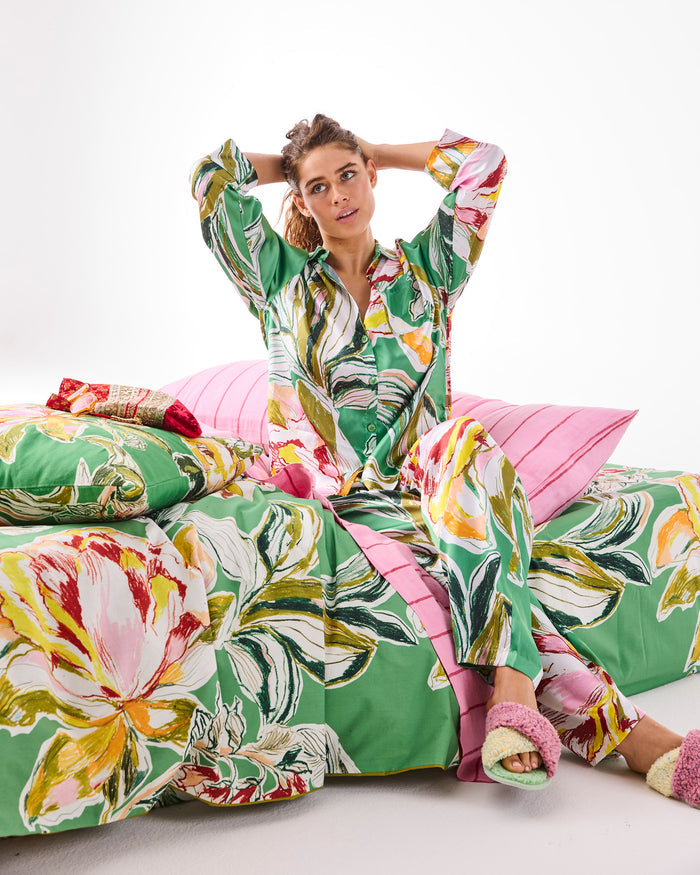 Somerset Green Satin Pyjama Set