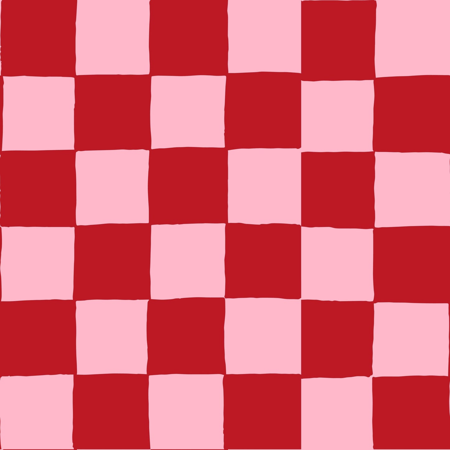 Red Pink Check Amelie Shower Cap