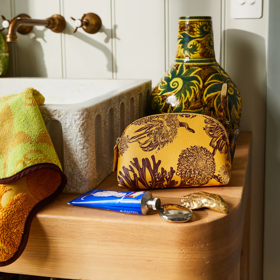 Delphine Cosmetic Pouch Dune