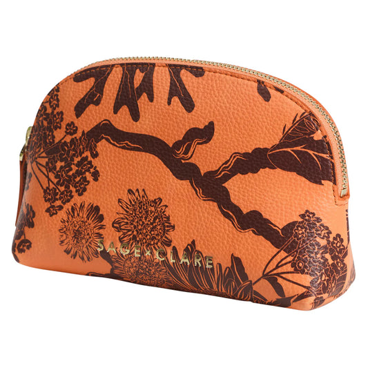 Delphine Cosmetic Pouch Vivid Coral