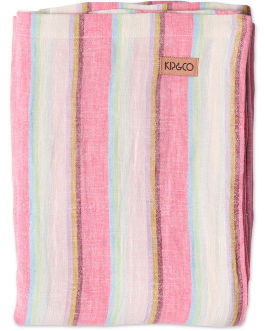 Rose Water Linen Tablecloth