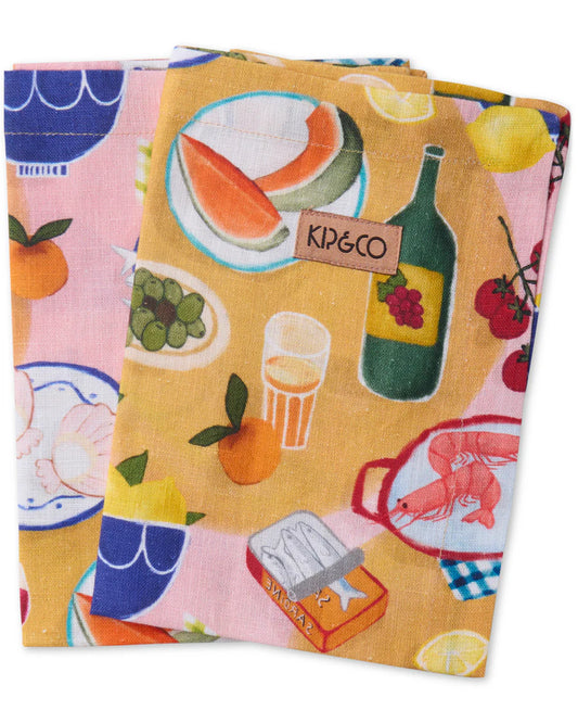 Supper Linen Napkin Set 4