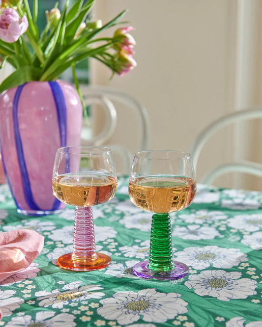 Sunset Stalk Wine Glass Set 2