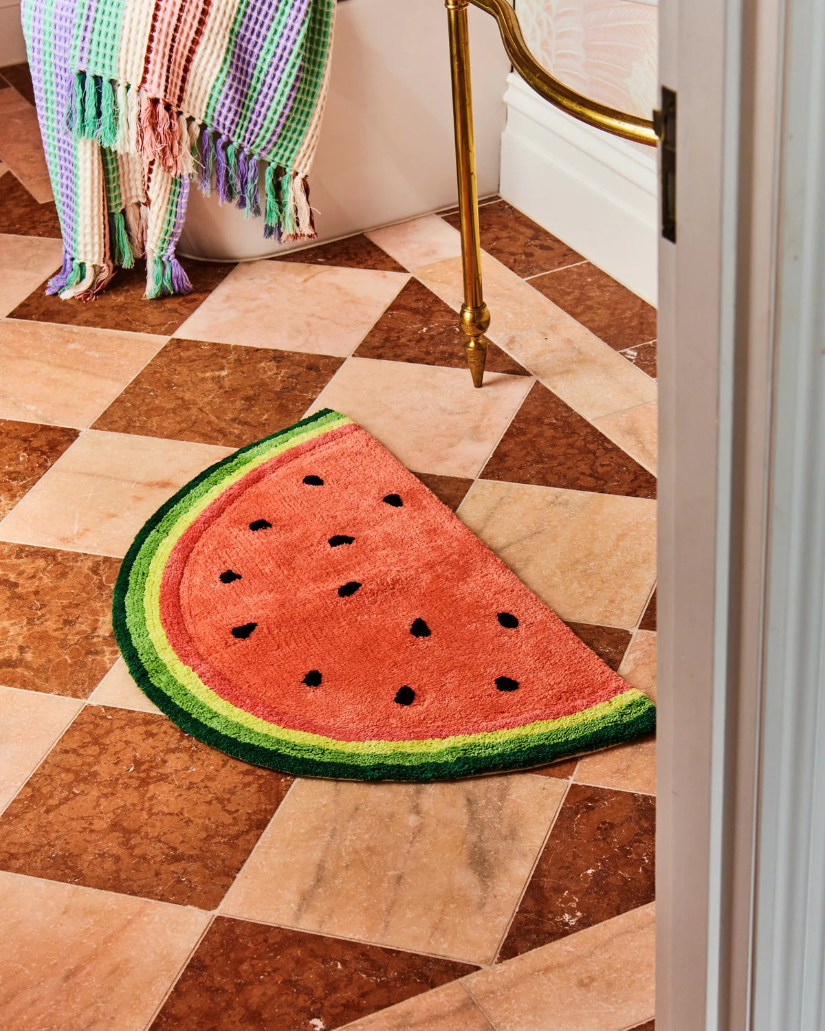 Watermelon Button Mat Watermelon Bath Mat – Hello Darling Store