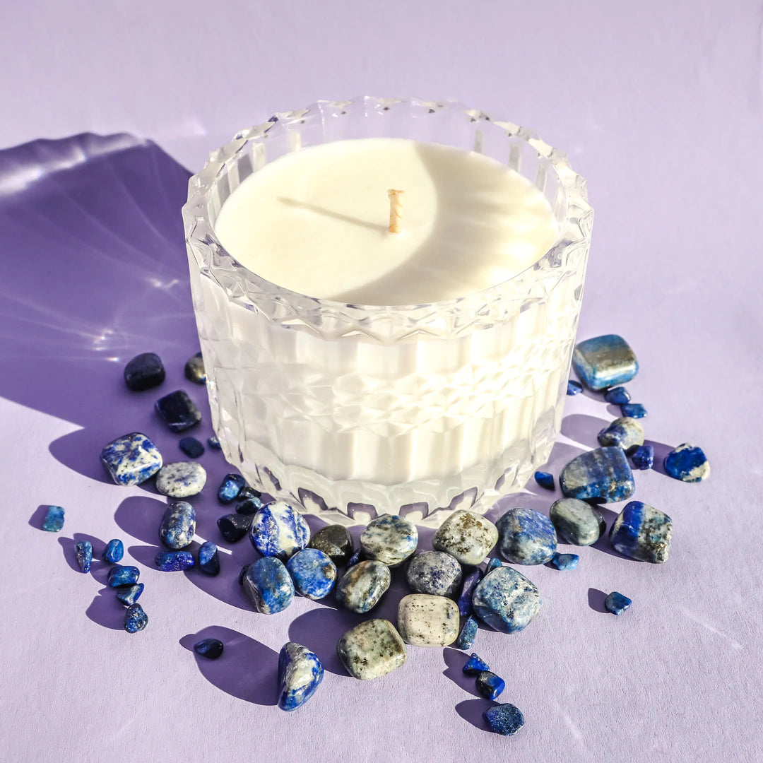 Candle Lapis Lazuli - Summer Fruits + Frangipani (Petite)